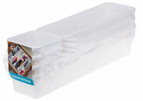 Набор лотков №1 универсальные цв.белый 6шт М1617/14